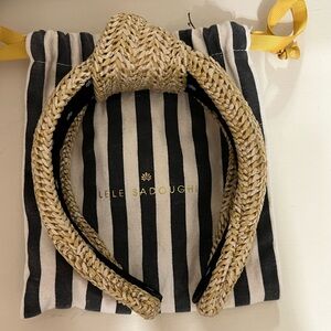 Lele Sadoughi Raffia headband